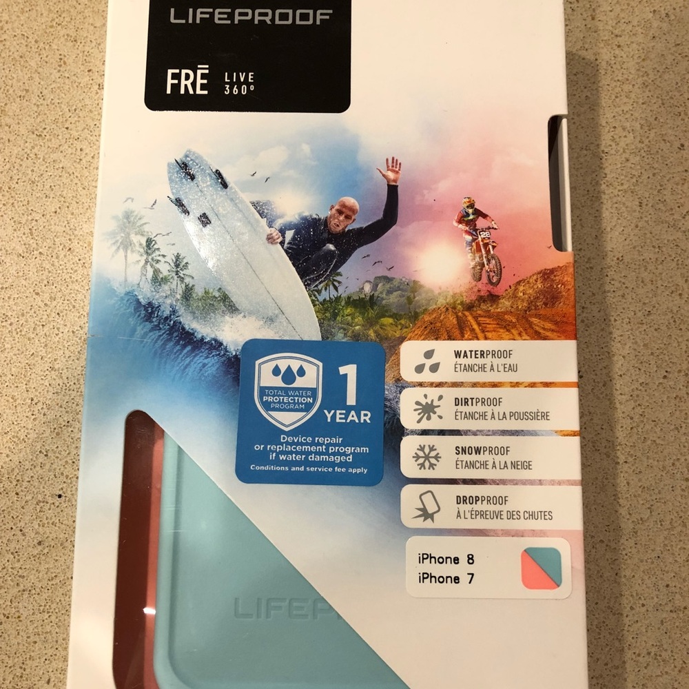 Lifeproof Fre live 360 case for iPhone 8 and 7